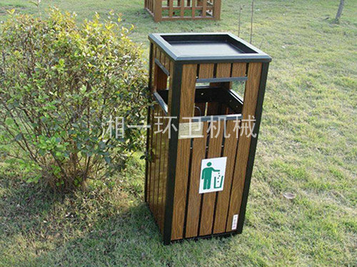 钢木垃圾桶单桶
